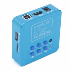 HD 1080p HDMI Industrial Digital Video Microscope Camera C Mount USB Blue NEW !