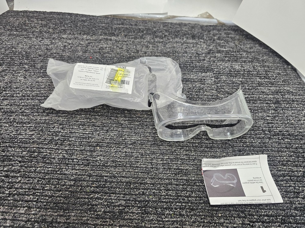 NO CRY Safety Goggles PH-206B Non-vented Clear PVC Lens