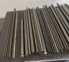 12L14 Steel Bar Lot – Round, Square,Hex – 57 PCS – 16.40 LBS – Screw Machine