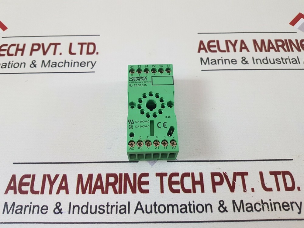 Set of 10X Phoenix contact 28 33 615 relay socket 10a (1box = 10pcs)