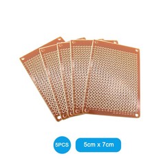 5PCS Prototype PCB Board Universal Bread Board 5*7cm 432 Hole Sigle Side Copper