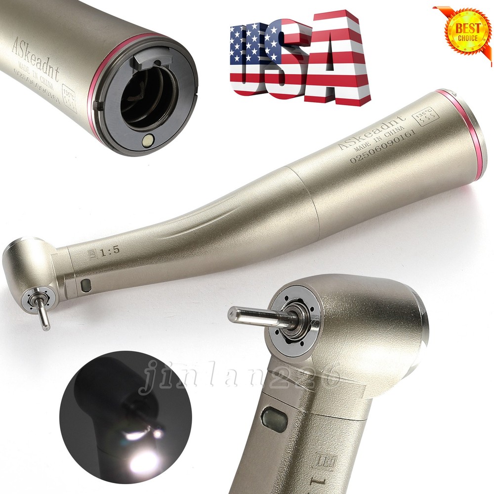 Dental 1:5 Increasing LED Fiber Optic Contra Angle Handpiece for NSK Ti-Max X95L