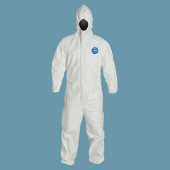 Medium- Dupont TY127S 400 Tyvek Disposable Coverall Protective W/Hood Case OF 25