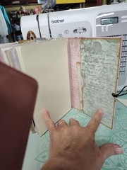 Handcrafted Pink & Green Floral Journal, Planner, Notebook, Album