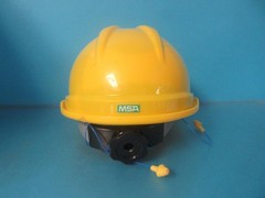 WHITE DU PONT PIONEER SAFETY BAG W/ MSA HARD HAT GLOVES FLASHER GLASSES EAR PLUG