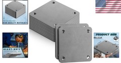 12 Pcs A36 Steel Plate 4×4 Inch 3/8 Inch Diameter