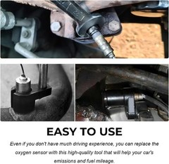 Offset Oxygen Sensor Socket, 3/8-Inch Drive 7/8-Inch 22 mm O2 Color: 1/2, 1pcs