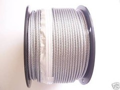 Galvanized Wire Rope Cable 3/16″, 7×19: 50,100, 200, 250, 300, 500, 750, 1000 Ft