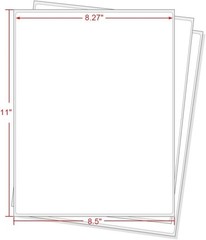 8.5″ x 11″ Full Sheets Address Shipping Sticker Paper for Laser & InkJet Printer