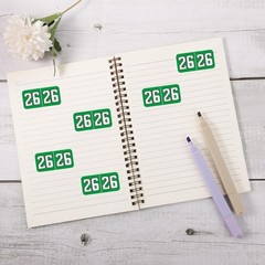 500Pcs 2026 Year Stickers, 3/4X1-1/2Inch File Folder Labels 26 Year