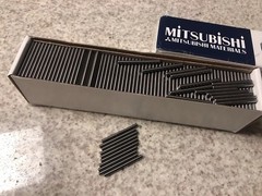 (10EA) SOLID MITSUBISHI MICRO FINE GRAIN TF15 CARBIDE ROUND BLANK 1/8” x 1-1/2”