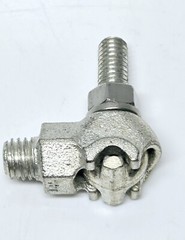 Five NSI HTGE-2/0TN Basket Ground Clamp, 8 SOL to 2/0 STR, Hex, Tin Plated 2-Way