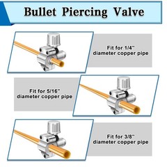 A/C Refrigerant Retrofit Valve Kit R12 to R134A Low Side BPV31 Piercing Valve Se