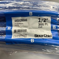 SIOUX CHIEF Powerpex Non-Barrier Pex-B Tubing Sz 1/2″ x 300 ft, Blue 665X2B300