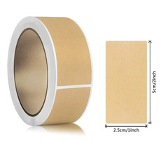 Kraft Paper Sticker Roll Self Adhesive Blank Handwritten Classification Label