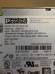 Phoenix Contact QUINT-PS Power Supply Unit 1AC/24DC/20V 2866776