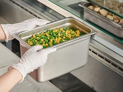 CURTA 6 Metal 1/4 Size 6″ Deep Food Pans 6.5×10.5″Steam Prep Fridge NSF Thick