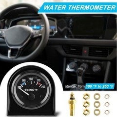 2″” 52mm Water Temp Gauge, 100-250℉ Water Temp Thermometer Meter Kit Car Access
