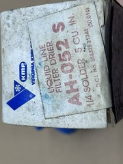 liquid line filter drier 1/4 Solder 5 CU. IN. AH-052S