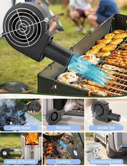 Adjustable Blower Fan For BBQ Heater Blower Air Blower Cooking Portable Machine