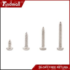 Findmall 780 PCS Pan Head Sheet Metal Screws Assortment Kit #4#6#8#10 Stainless