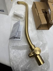 KOHLER K-76336-2MB Rainhead Arm,Vibrant Brushed Moderne Brass – New In Open Box