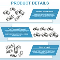 2pcs Rotatable Joint, 3mm to 3mm Inner Dia Universal Joint