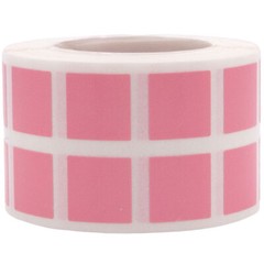 Square Stickers | 0.5″ Inch Square Shape | 1,000 Pack | Pick One Color