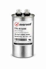 Everwell 45+5µF 440VAC Dual Run Capacitor