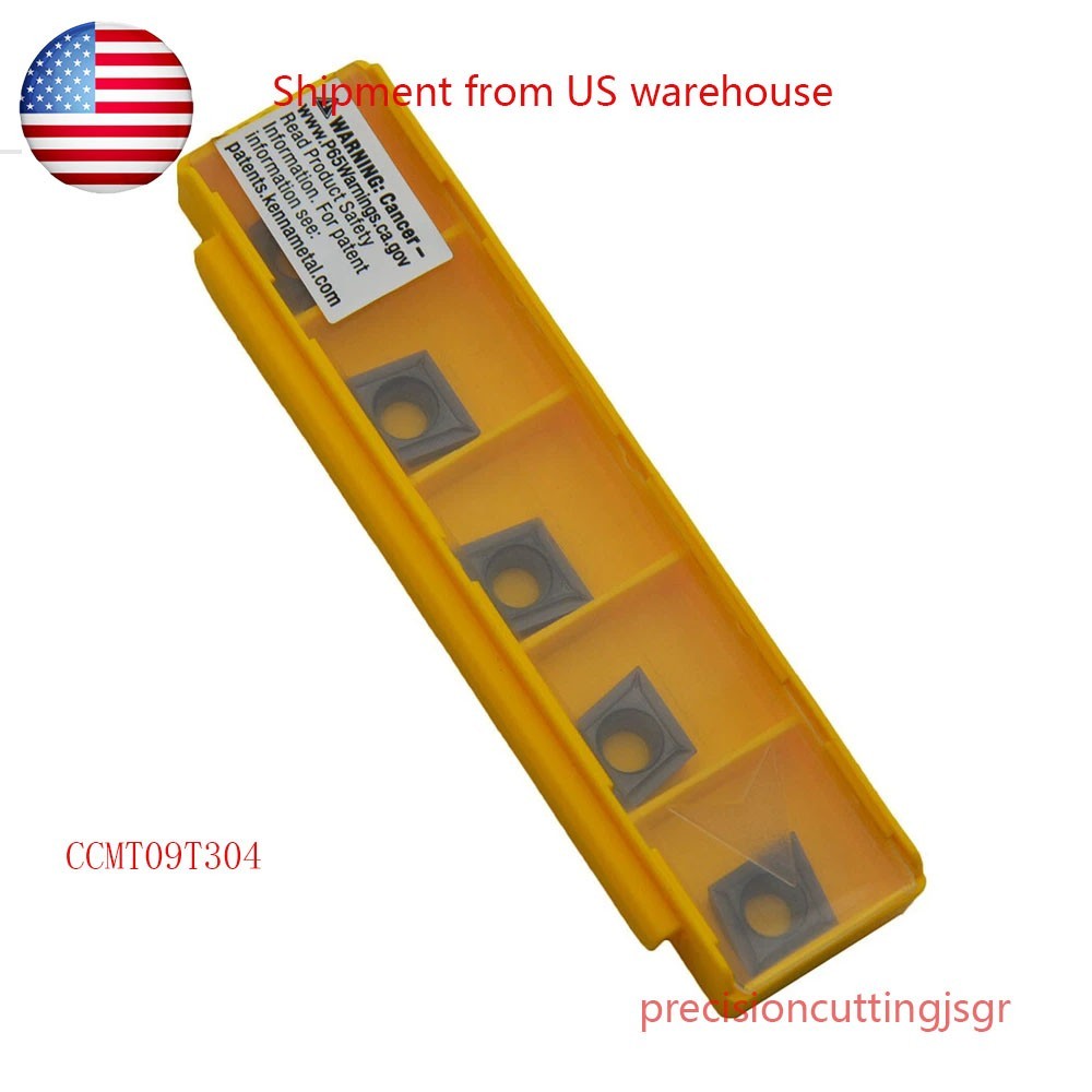 5pcs/box CCMT09T304L-F KC5010 CNC Lathe Turning CCMT3251LF Carbide Inserts USA