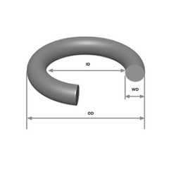R-352 EPDM O-Ring (ID: 4 7/8″, WD: 3/16″, OD: 5 1/4″) by ContractorsX