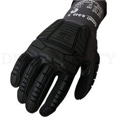 Ansell Unisex Ringer R-840 Black Impact Gloves Pair Size 9 (M) Lot of 2 Pairs