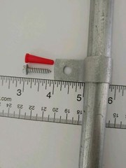 Lot (95) 1/2″ EMT Conduit One Hole Snap-On Pipe Clamps With 3/4″ Screws +Anchor