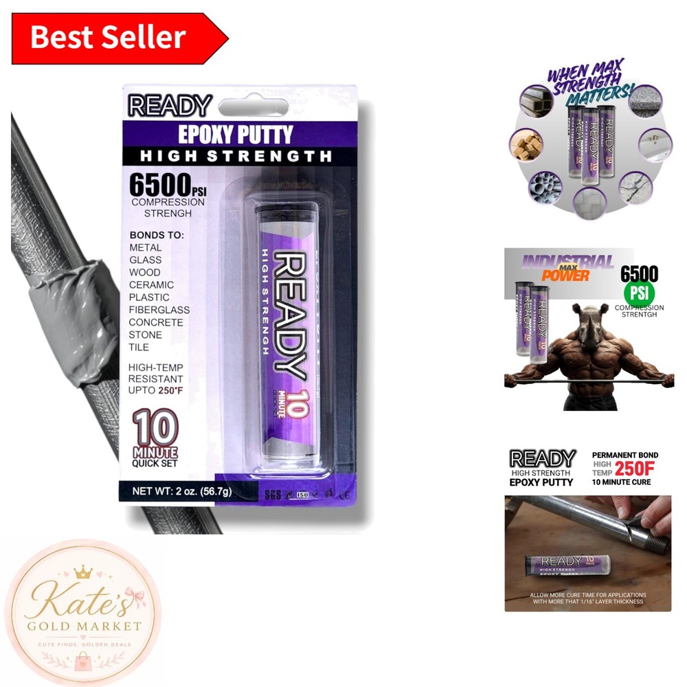 2oz Epoxy Putty – High Strength, Quick Set, Ideal for Wood, Metal & Glass