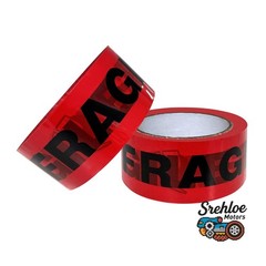 36 Rolls 1.8″ x 100 Yards Red Fragile Tape Black Lettering Box Packing