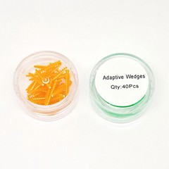 40 Pcs/Pack Dental Plastic Adaptive Wedges Green Consumables Wedges