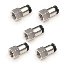 5X 1/8 Npt Female Push To Connect Fittings,For CEKER 1/4″ OD X 1/8″ FNPT, Brass