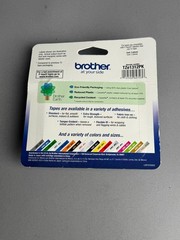 Brother Genuine P-Touch TZe-1312PK Label Tape Black on Clear 1/2″ 12mm 2-Pack