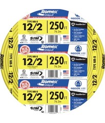 250 ft. 12/2 Solid Romex SIMpull CU NM-B W/G Wire,