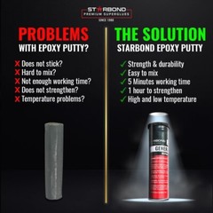 Starbond Epoxy Putty | General Purpose (Black), 2 oz.