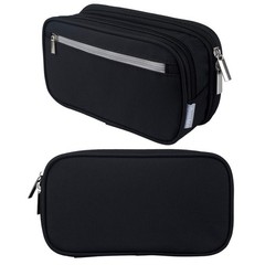 Large Capacity Pencil Case with 3 Multifunctional Compartments Pouch Holder for