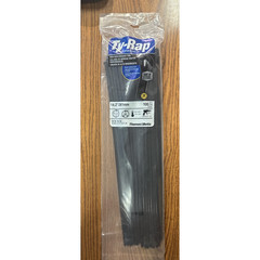 Ty-Rap High Performance Cable Ties – 14.2″ UV Black, 50 lb TS 100 Pack ge30