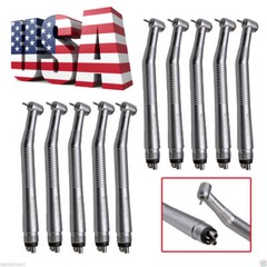 10 Pcs NSK Style Dental High Speed Handpiece Push Button Type 4 Hole fast HOT