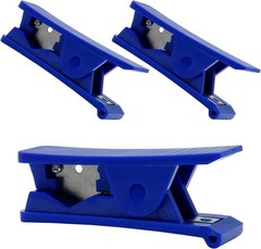 Litoexpe 3pcs PTFE Plastic Tubing Cutter, Blue Pipe Cutter, Square Tubing Hose