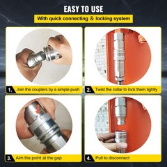 12 Sets of 1/2″ NPT Flat Face Hydraulic Coupler Quick Connect Skid Steer Bobcat