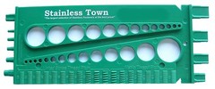 Nut Bolt Size & Thread Size Gauge Fractional and Metric StainlessTown Green
