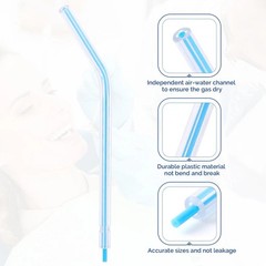 Dental Colorful Disposable 3-Way Air Water Syringe Triple Spray Nozzles Tips