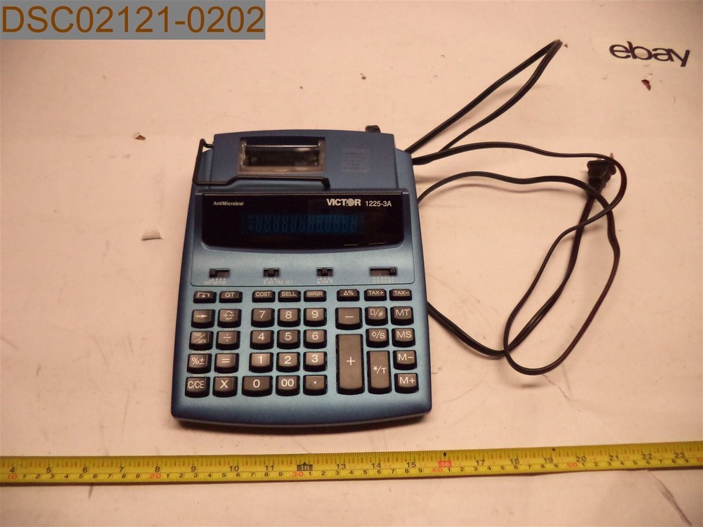 Victor Technology Printing Calculator, 1225-3A 100-240V, 50/60Hz 0.12A, 18K00501