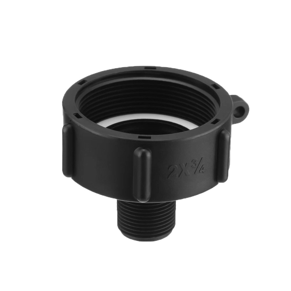 275 330 Gal IBC Tote Adapter 2 NPS Fine Thread x3/4 Male Garden Hose US