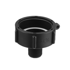 275 330 Gal IBC Tote Adapter 2 NPS Fine Thread x3/4 Male Garden Hose US
